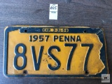 1957 Penna plate