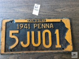 1941 Penna plate