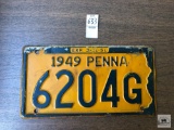 1949 Penna plate