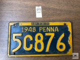 1948 Penna plate