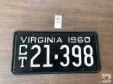1960 Virginia black tag