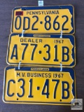 Three Assorted PA plates