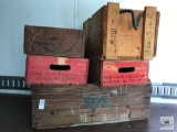 Wooden Advertising boxes and crates