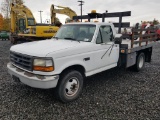 1996 Ford F350 XL Flatbed Truck