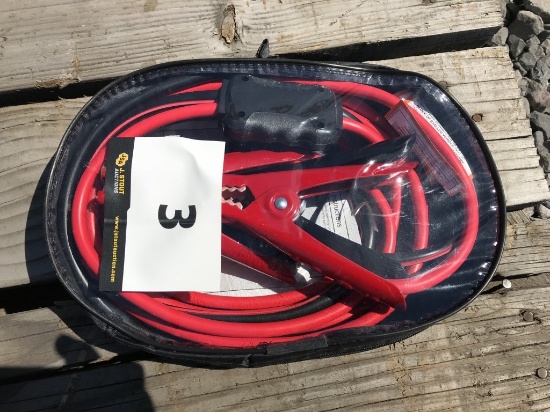 Booster Cables w/Inline Battery Tester