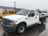 2002 Ford F350 XL Extra Cab Flatbed Truck