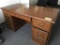 Wood Desk and Credenza