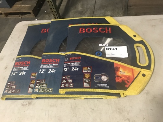 Bosch 24T Chop Saw Blades, Qty 3