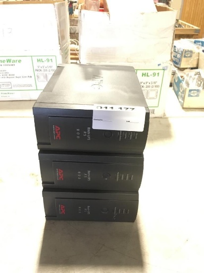 APC RS 800 Battery Backups, Qty 3