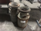 Vintage Metal Milk Jugs