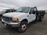 2000 Ford F550 XLT Flatbed Truck