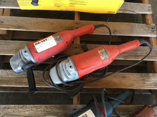 Milwaukee 7in. Grinders, Qty. 2
