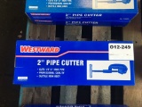 Westward 2 in. Pipe Cutters, Qty 2