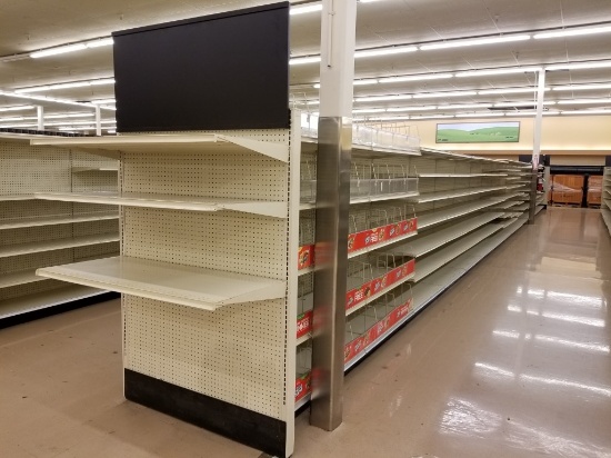 Metal Double Sided Shelving Units
