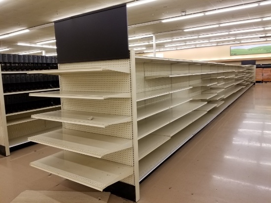 Metal Double Sided Shelving Units