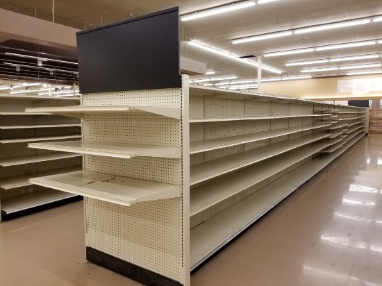 Metal Double Sided Shelving Units