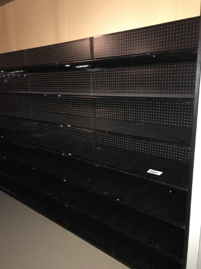 Black Single Sided Shelving