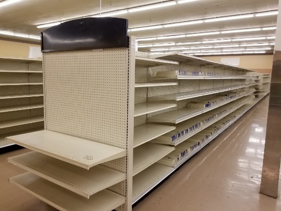 Metal Double Sided Shelving Units