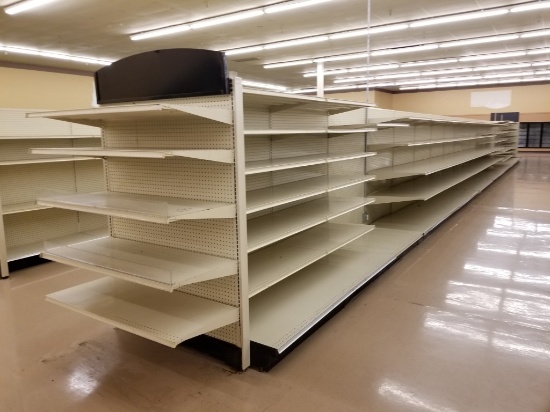 Metal Double Sided Shelving Units