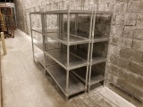 Stainless Shelving Units Qty 4