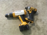 Dewalt VSR Cordless Drills Qty 2