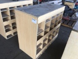 Wood Storage Organizer Unit