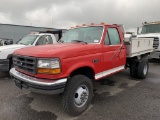 1995 Ford F350 XL 4x4 Flatbed Truck