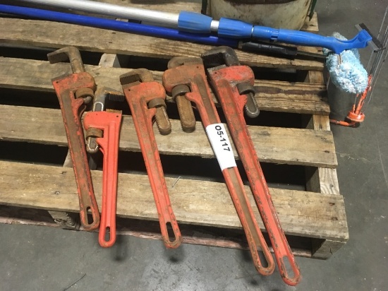 Pittsburgh Pipe Wrenches Qty 5