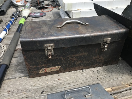 Metal Tool Box w/Tools