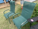 Lawn Chairs  Metal frame mesh seat and back