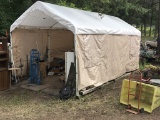 Car Port Tent   10X20 with sides