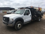 2007 Ford F550 XL SD Flatbed Truck