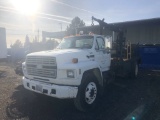 1991 Ford F700 S/A Flatbed Service Truck