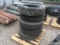 Dayton 255/70R22.5 Tires, Qty 5