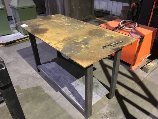 Shop Built Metal Work Table