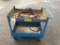 Metal 2-Shelf Shop Cart