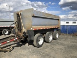 2007 Custom Built Tri-Axle Pup Dump Trailer