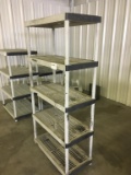Plastic Storage Shelf Unit