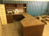 Solid Wood Office Desk w/Return