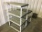 Plastic Storage Shelf Units Qty 2