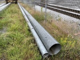 Tapered Galvanized Pipes, Qty. 2