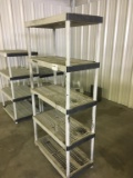 Plastic 5-Shelf Storage Unit