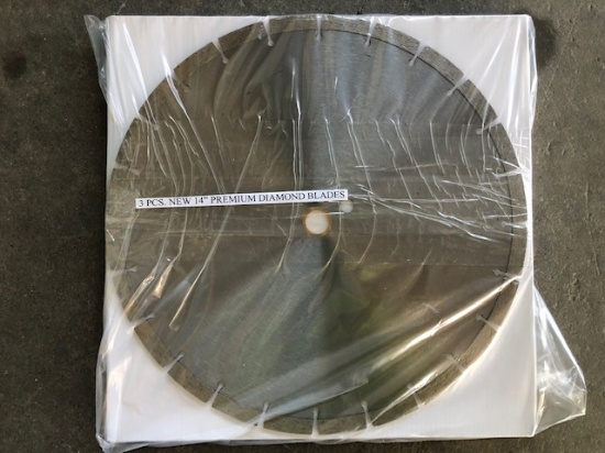 14" Premium Diamond Blades Qty 3