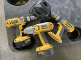 Dewalt 18V Drills, Qty 3