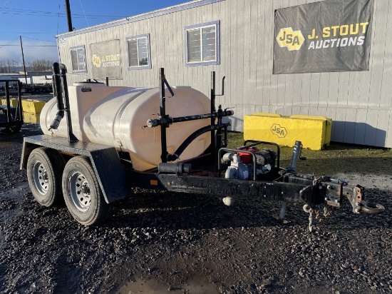 2017 Wylie T/A Water Tank Trailer