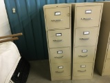 4-Drawer Filing Cabinet, Qty. 2