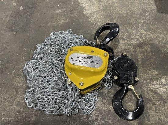 3-Ton Overload Protection Hoist, Qty. 1