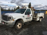 2002 Ford F450 XL SD Flatbed Truck