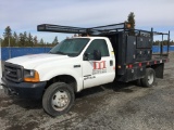 2000 Ford F450 XL SD Flatbed Truck
