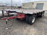 1973 Utility Tri-Axle Flatbed Pup Trailer